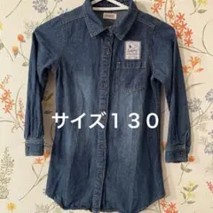スヌーピ−サイズ１３０＊女の子＊デニム＊ワンピース