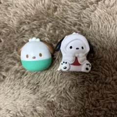 ポチャッコ ミニフィギュア 2点セット サンリオ マスコット　まとめ売り　ガチャ