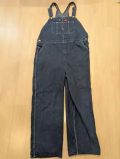00s ディッキーズ 刺繍ロゴ ワイド オーバーオール 濃紺 アメカジ Y2K 00s ディッキーズ 刺繍ロゴ ワイド オーバーオール 濃紺 アメカジ Y2K
