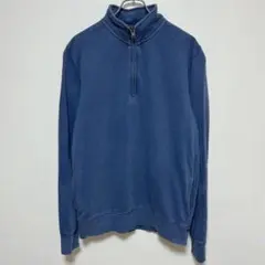 GAP ハーフジップ　裏毛スウェット　トレーナー　両サイドポケットあり　トール