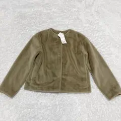 UNIQLO ユニクロ スムースヤーンフリースノーカラージャケット