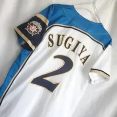 ミズノ 北海道日本ハムファイターズ ユニフォーム  L # 2 杉谷拳士 ミズノ 北海道日本ハムファイターズ ユニフォーム HOME L # 2 杉谷拳士