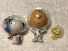 PEANUTS カプキャラ4 宇宙服スヌーピー チャーリー&ウッドストック