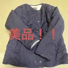 COMME CA ISM ネイビー コート　　リバーシブル