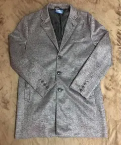 メンズ　チェスターコート　XL マックハウス　Navy グレー