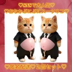 お腹ぷにぷにシール 猫