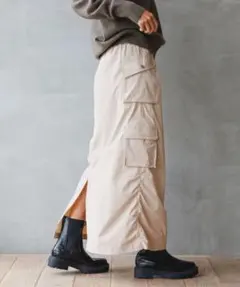 【BAYFLOW 】Wポケットカーゴスカート