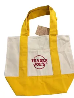 TRADER JOE'S バッグ イエロー　ミニ トートバッグ 黄色　キャンバス