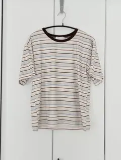 miniministore マルチボーダーTシャツ 半袖 ベージュのサムネイル