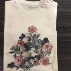 新品★ユニクロ ポール&ジョー コラボTシャツ 花と猫　PAUL & JOE