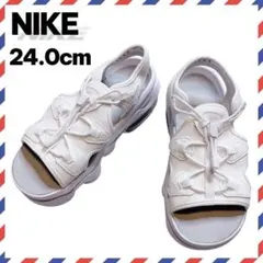 極美品 24.0 エアマックス ココ スポーツサンダル 厚底 白 ナイキ 春夏
