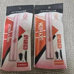 MAYBELLINE SKY HIGH　マスカラ03ルビー&04オレンジ　2個