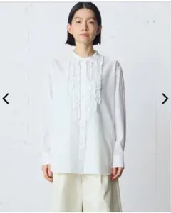 未使用 HOUSE OF LOTUSレーヨンリネンブレンドエンブロイダリーシャツ 