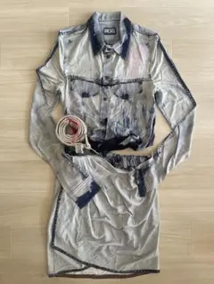 【宇多田ヒカル着用】DIESEL ディーゼル デニム風セパレートワンピース