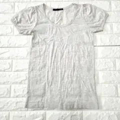 ☆即購入OK《匿名配送》半袖カットソー　Heather　グレー　バルーン袖　Mのサムネイル