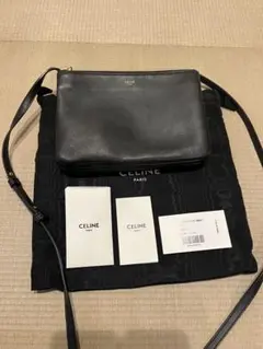 CELINE ブラック セリーヌ トリオ / スムースラムスキンのサムネイル