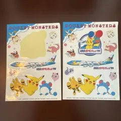 ANA ポケモンジェット'99 ステッカー 2枚セット
