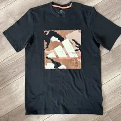 adidas アディダス Tシャツ 半袖 ブラック カモフラ柄 S