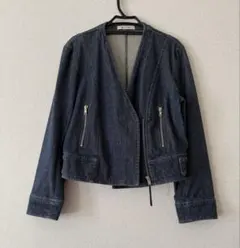 クリーニング済み！ブージュルード ノーカラー デニムジャケット