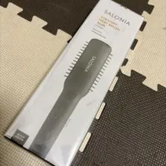 サロニア　ストレートヒートブラシ スリム SL-012BKS ブラック　海外対応