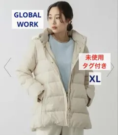 ウツクシルエット　撥水ダウンコート　グローバルワーク 未使用　タグ付き　XL