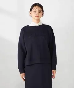 a.v.v レディース スウェット ネイビー ロゴ
