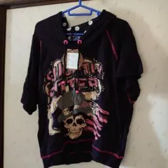 パンク系ドルマンTシャツ　タグ付き新品Мサイズ　V系個性的ロック