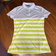 J.Lindeberg ストライプ ポロシャツ