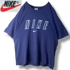 90's NIKE ナイキ ヴィンテージ Tシャツ M ネイビー Y2K 古着