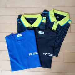 YONEX、MIZUNO　Ｔシャツ、ユニフォーム ４枚セット