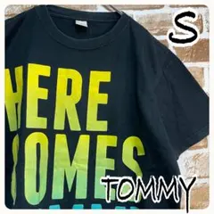 TOMMY メンズ　Tシャツ　半袖　S ビックロゴ　黒　ブラック　トミー