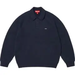 supreme Small Box Polo Sweater navy