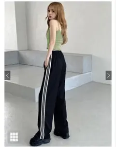 GRL サイドラインセンターピンタックワイドパンツ[an1352]新品未使用のサムネイル