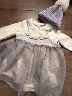 プチマイン　チュールワンピース　セットアップ80