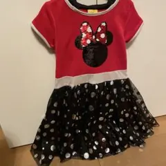 ミニーマウス 半袖ワンピース 1110から120