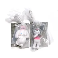 サンリオキャラクターズ ミニチュアチャーム ガチャ シナモロール クロミ 2点