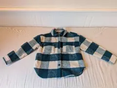フリースチェック柄シャツジャケット