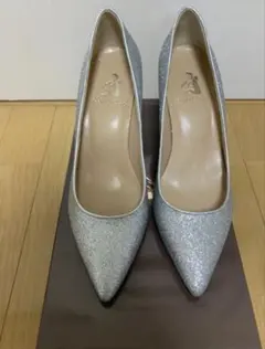 シルバー グリッター ポインテッドトゥ ハイヒールのサムネイル