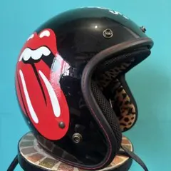 ローリング・ストーンズ ヘルメット メンズサイズL マットブラック 