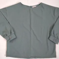 レプシィム ブラウス エメラルドグリーン Lサイズ
