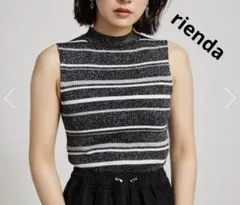 rienda リエンダ スリーブレスラメウォッシャブルニットのサムネイル