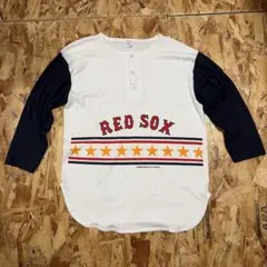 80s90s チャンピオン ヘンリーネック XLベースボールシャツ ラグラン