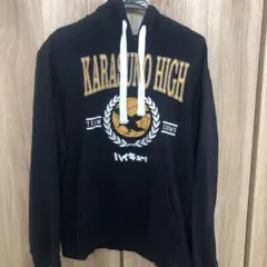 ハイキュー!! 烏野高校 バレーボール部 パーカー ブラック　Ｌサイズ