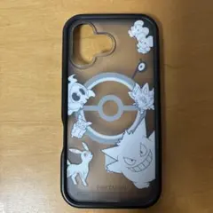 ポケモン iPhone16用ケース ゲンガー/ブラッキー/ヨマワル/ゾロア等