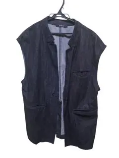 W closet ノースリーブジャケット 　ジレ　デニム　ベスト