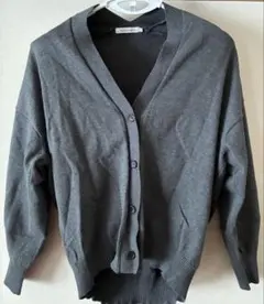 アメリカンホリック　チャコールグレーのカーディガン　L
