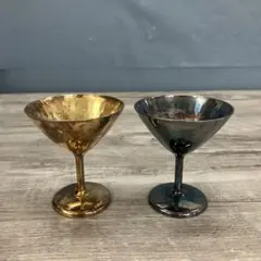 S*a様 メッキ銀杯 2点セット 平安殿 銀P.T メッキ 銀食器 酒器 記念品