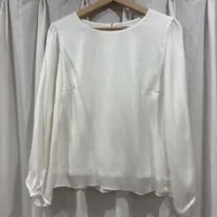 【週末限定】NEWYORKER ニューヨーカー　ブラウス　長袖　ホワイト