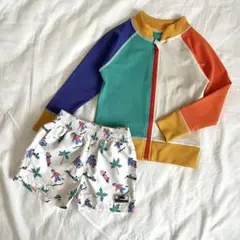 ブリーズ　Little Weekend ラッシュガード　水着　2枚セット　90