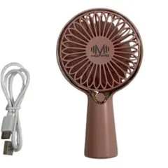 持ちやすい❣️ハンディファン ピンク 充電式 Type-C 卓上扇風機